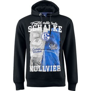 FC Schalke 04 Schalke Fußballclub Nullvier Mikina s kapucí černá