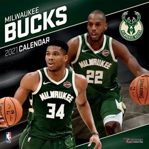 NBA Milwaukee Bucks - kalendář 2021 Nástenný kalendár standard