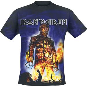 Iron Maiden Wicker Man Allover Tričko vícebarevný