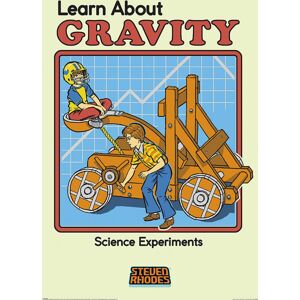 Steven Rhodes Learn About Gravity plakát vícebarevný