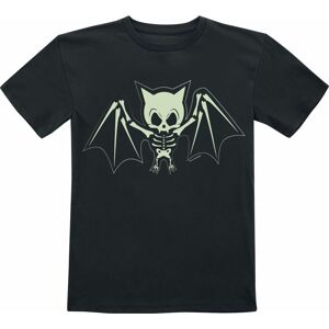 Tierisch Kids - Bat Skeleton detské tricko černá