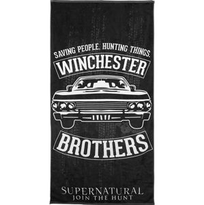 Supernatural Winchester Brothers osuška cerná/bílá