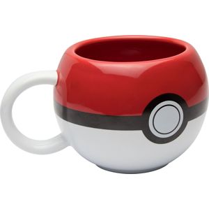 Pokémon Pokéball 3D Hrnek cervená/bílá