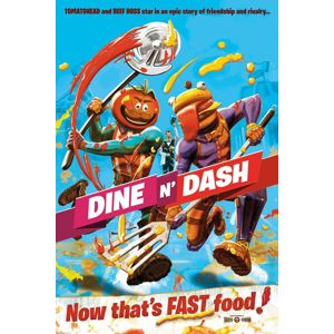 Fortnite Dine n' Dash plakát vícebarevný