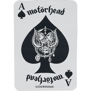 Motörhead Ace Of Spades Card nášivka bílá/cerná
