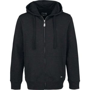 Black Premium by EMP Žíhaná bunda s kapucí Mikina s kapucí na zip cerná/bordová