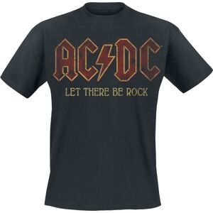 AC/DC Sounds Light Drums Guitar Tričko černá