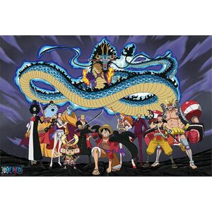 One Piece Die Crew gegen Kaido plakát vícebarevný