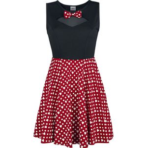 Mickey & Minnie Mouse Minni Maus - Bows šaty cerná/cervená