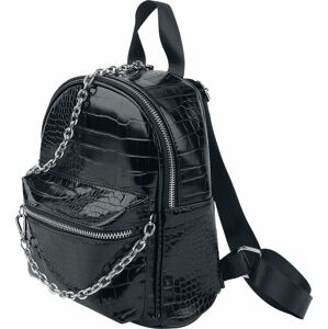 Urban Classics Croco Synthetic Leather Backpack Batoh černá