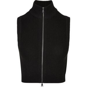 Urban Classics Ladies Short Knit Vest Dámská vesta černá
