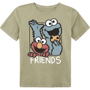 Sesame Street Kids - Friends - Elmo - Cookie Monster detské tricko vícebarevný