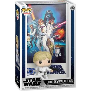 Star Wars Vinylová figurka č.02 Funko Pop! Film poster - A New Hope Luke Skywalker with R2-D2 Sberatelská postava vícebarevný