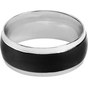 Rock-Silver Černý prsten prsten standard