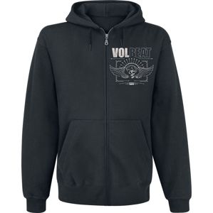 Volbeat Skullwing - Rewind, Replay, Rebound mikina s kapucí na zip černá