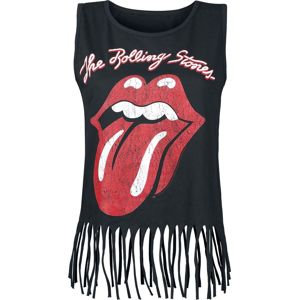 The Rolling Stones Distressed Tongue dívcí top černá