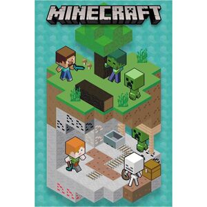 Minecraft Into the mine plakát vícebarevný