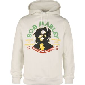 Bob Marley Truth Peace & Love Mikina s kapucí písková