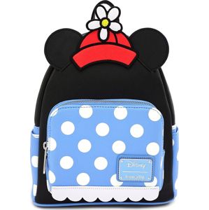 Mickey & Minnie Mouse Loungefly - Minnie Polka Dot Batoh cerná/modrá/bílá