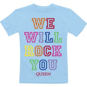 Queen Kids - We Will Rock You detské tricko světle modrá