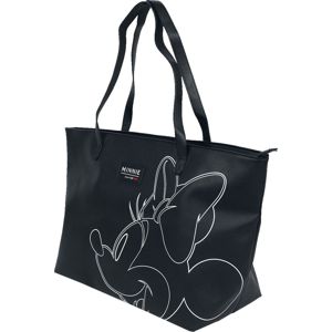 Mickey & Minnie Mouse Minnie Maus Nákupní taška cerná/bílá