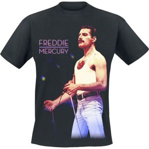 Queen Freddie Mercury - Mic Photo Tričko černá