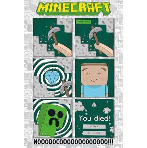 Minecraft One last Diamond plakát vícebarevný