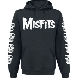 Misfits Skull / Logo Mikina s kapucí černá