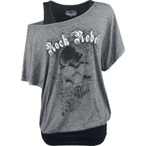 Rock Rebel by EMP When The Heart Rules The Mind Dámské tričko šedá