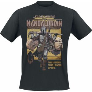 Star Wars The Mandalorian - This Is More... Tričko černá