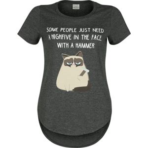 Grumpy Cat Some People Just Need A Highfive Dámské tričko prošedivelá