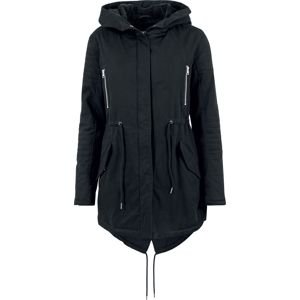 Urban Classics Ladies Sherpa Lined Cotton Parka dívcí zimní bunda černá