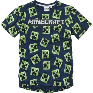 Minecraft Creeper detské tricko tmavě modrá