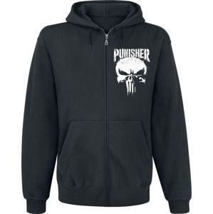 The Punisher Sprayed Skull Logo mikina s kapucí na zip černá
