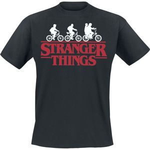 Stranger Things Bike Club tricko černá