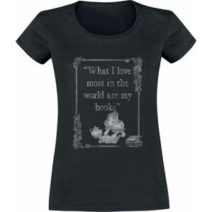 Kráska a zvíře Book Love Dámské tričko černá