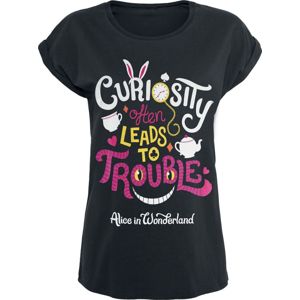 Alice in Wonderland Trouble Dámské tričko černá