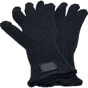 Urban Classics Knitted Wool Mix Smart Gloves rukavice černá