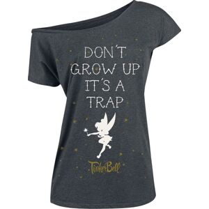 Peter Pan Tinker Bell - Don't Grow Up Dámské tričko tmavě prošedivělá