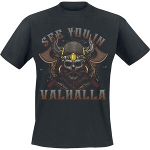 Sprüche See You In Valhalla Tričko černá