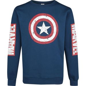Captain America Logo Svetr modrá