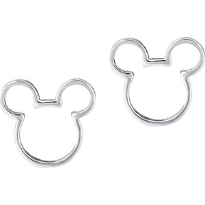 Mickey & Minnie Mouse Disney by Couture Kingdom - Mickey Outline sada náušnic stríbrná