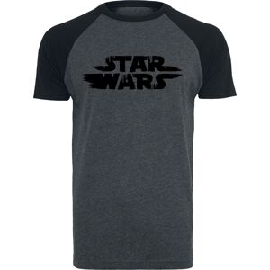 Star Wars Rough Logo Tričko cerná/šedá
