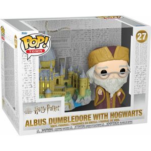 Harry Potter Vinylová figurka č. 27 Albus Dumbledore with Hogwarts (Pop! Town) Sberatelská postava standard