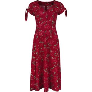 Voodoo Vixen Šaty s Véčkovým výstřihem Šaty červená