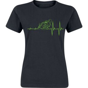 Sprüche EKG - Motorrad Dámské tričko černá