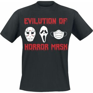 Sprüche Evilution Of Horror Mask Tričko černá