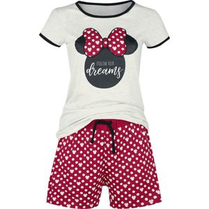 Mickey & Minnie Mouse Minnie Polka Dots pyžama cervená/bílá