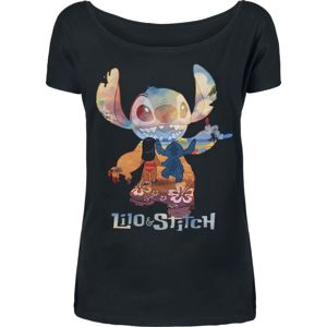 Lilo & Stitch Silhouette dívcí tricko černá