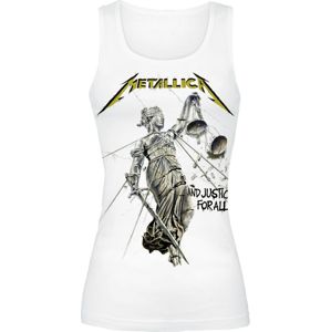 Metallica Justice Classic dívcí top bílá